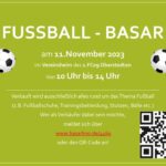 Fussball-Basar am 11.11.2023 ab 10 Uhr auf dem Vereinsgelände des 1. FC 09 Obersteden